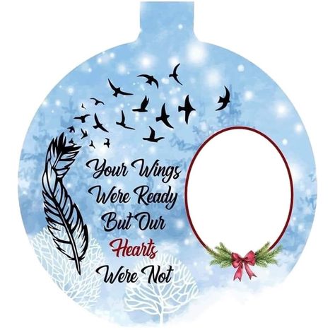 Memory Ornaments Diy, Resin Memorial Ideas, Miss My Mom Quotes, In Memory Christmas Ornaments, Memorial Rocks, Memory Ornaments, Heavenly Birthday, Png Pictures, Christmas Resin