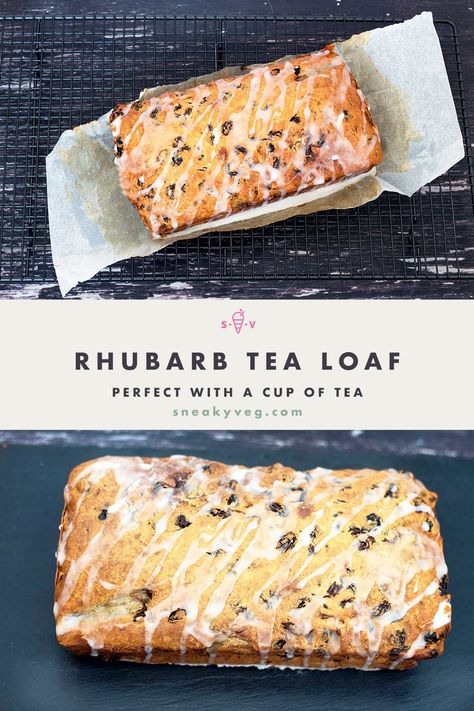 A delicious rhubarb loaf cake made with earl grey tea. This rhubarb tea loaf is light enough not to be too filling yet still a substantial snack or lunchbox filler. #rhubarb #rhubarbloaf #rhubarbcake #rhubarbtealoaf Rhubarb Loaf Cake, Tea Loaf Recipe, Rhubarb Loaf, Rhubarb Tea, Rhubarb Cake Recipes, Tea Loaf, Loaf Cakes, Rhubarb Cake, Low Cholesterol Recipes