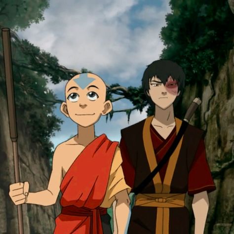 Aang And Zuko Matching Pfp, Avatar Aang X Zuko, Aang X Zuko, Zuko X Aang, Aang And Zuko, Zuko Cosplay, Aang Zuko, Pic Anime, Aang Katara