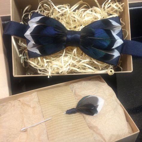 Feather bow tie: The Jack Mallard Royal Blue Accessories, Duck Pin, Duck Stuff, Bat Box, Feather Bow Ties, Pin Diy, Duck Pins, House Wife, Outdoor Crafts