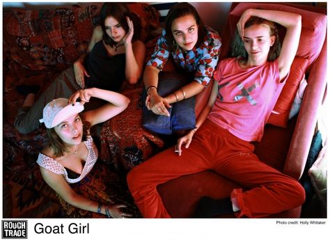 Goat Girl Rough Trade Records, Indie Scene, Rough Trade, Band Photography, Girl Sign, Music Pictures, The Great Escape, Punk Bands, Girl Talk