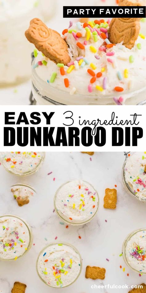 If you’re looking for an easy, homemade, no-bake, delicious dessert recipe, this Dunkaroo Dip for you. It’s a perfect last-minute dessert you can serve at any party. This recipe will take you just about 5 minutes to make. Easy Dunkraoo Dip Recipe | Cake Batter Dip For Parties | Funfetti Cake Batter Dip Scooby Themed Food, Dunkaroos Dip Recipe, Scooby Snack Dip, 90s Theme Dessert Table, Homemade Dunkaroo Dip, Super Bowl Deserts, Dunkaroo Dip Recipe, Funfetti Cake Batter Dip, Dip For Parties