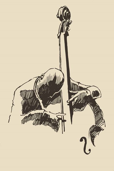 Arte Jazz, Jazz Art, Music Drawings, Double Bass, Arte Inspo, Pencil Art Drawings, Funky Art, A Drawing, Art Drawings Sketches