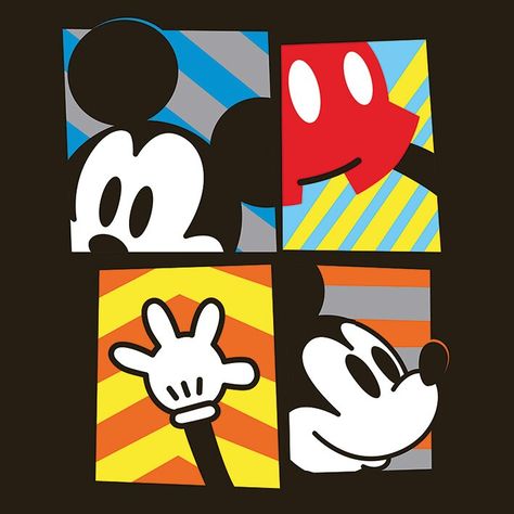 Pop Art Disney, Mickey Mouse Pop Art, Mickey Mouse Frame, Disney Pop Art, Disney Diy Crafts, Disney Character Art, Disney Canvas, Disney Paintings, Strong Features