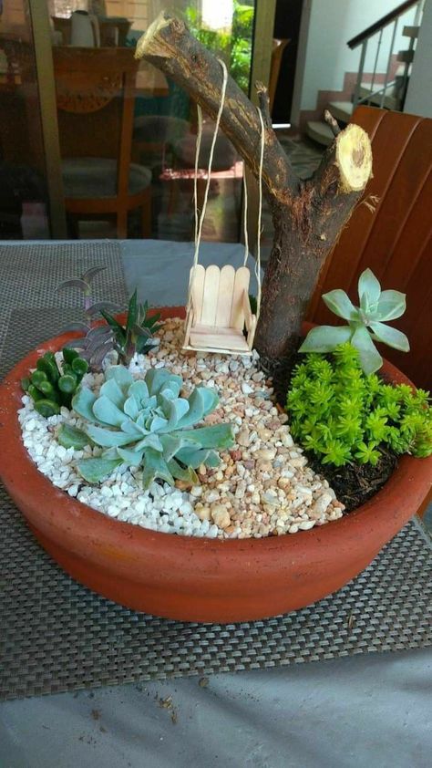 Fairy Garden Pots, Teacup Gardens, Diy Garden Fountains, Succulent Garden Design, Fairy Garden Designs, Fairy Garden Crafts, Succulent Garden Diy, Garden Crafts Diy, Succulent Gardening