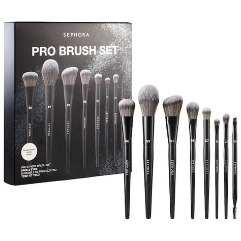 Sephora Brushes, Pro Concealer, Blending Eyeshadow, Beauty Brushes, Sephora Beauty, Brow Brush, How To Apply Eyeshadow, Foundation Powder, Powder Blush