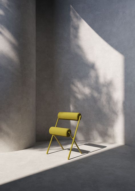 Tube Chair, Zig Zag Rug, Photographie Inspo, Outside Living, Mellow Yellow, 5 Things, Space Design, Wall Panels, Light And Shadow