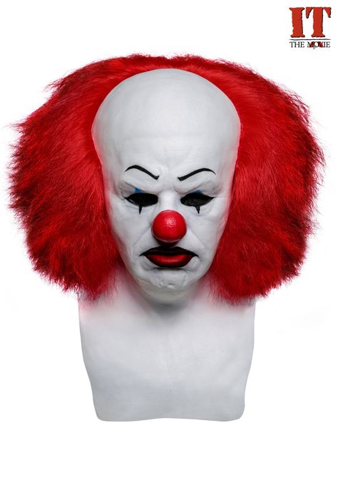 One winner will take home this highly detailed replica of the deadly clown from the Stephen King novel and the movie. Pennywise Mask, Iconic Movie Characters, The Mask Costume, It Pennywise, Stephen King Novels, Etsy Halloween, Felt Mask, Dog Mask, Send In The Clowns