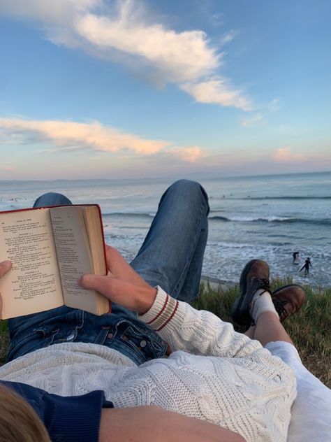 By The Beach, The Ocean, A Book, The Beach, Reading