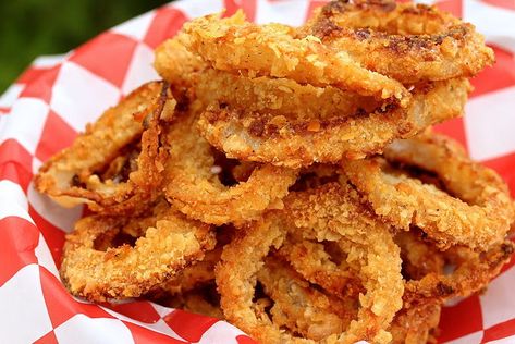 Fried Onion Rings, Quick Side Dishes, Oven Fried, Lchf Recipes, America's Test Kitchen, Food And Recipes, Cooking Basics, Americas Test Kitchen, Kitchen Stories