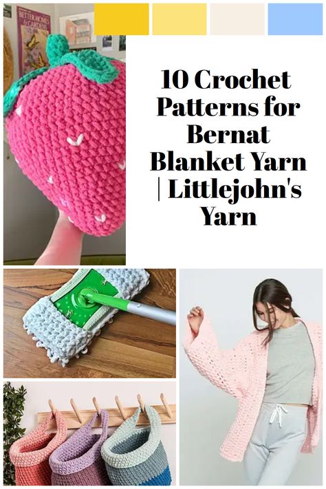 Discover the magic of Bernat Blanket Yarn with our Top 10 Crochet Patterns by Littlejohn's Yarn! Unleash your creativity and transform your home with these stunning free crochet patterns for blanket yarn. There's only 1 blanket on the list. See what else you can make with blanket yarn! How To Make Cheap Yarn Soft, Chinelle Yarn Crochet, Bernat Blanket Yarn Patterns Crochet Easy, Yarn Bee Eternal Bliss Blanket Pattern, Fleece Yarn Crochet Patterns, Bernat Yarn Patterns Crochet, Bernat Blanket Yarn Patterns Crochet Amigurumi, Bernat Yarn Patterns, Bernat Blanket Yarn Crochet Patterns