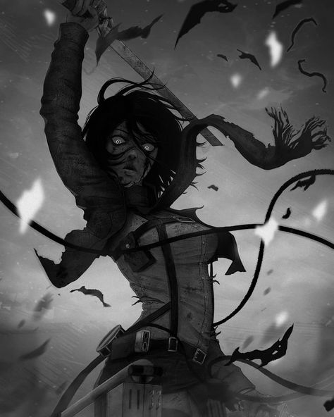 Jacob Noble on Instagram: “Revisited and reworked an older sketch while on vacation. Hope you like it 🙂 . . . #fanart #shingekinokyojin #mikasa #mikasaackerman…” Attack On Titan Tattoo, Attack On Titan Aesthetic, Titans Anime, Mikasa Ackerman, Gurren Lagann, Attack On Titan Fanart, Attack On Titan Levi, Attack On Titan Art, Eren Jaeger