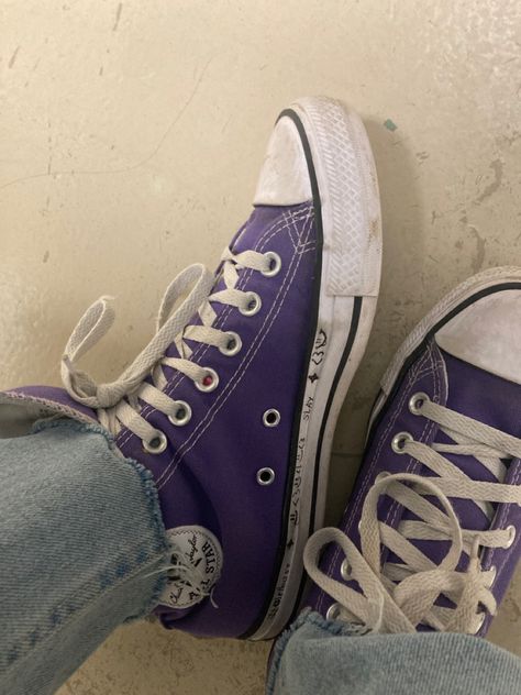 Purple Converse, Converse Shoes, Converse, Purple