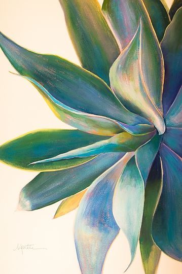 "Aloha 3" - Acrylic on Paper, Agave Paintings www.athenamantle.com Painting Ideas On Paper, Plant Paintings, Art Wednesday, Succulent Painting, Succulent Art, Nature Posters, Cactus Art, Plant Painting, Acrylic On Paper