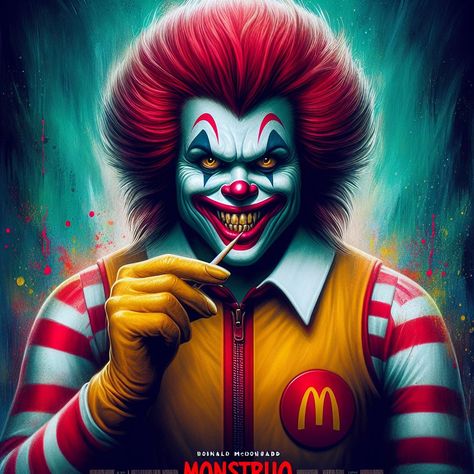 Creepy Ronald Mcdonald, Loki Art, Adult Halloween Party, Evil Clowns, Scary Movie, True Art, Loki, Ronald Mcdonald, Halloween Party