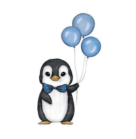 Penguin Holding Balloon, Penguin Clipart, Bento Kids, Whiteboard Art, Penguin Cartoon, Penguin Drawing, Birthday Card Drawing, Cartoon Character Pictures, Cartoons Png