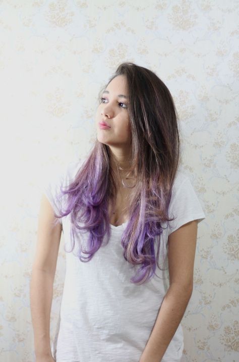 LIVEANDSTUFF: Nuevo look! Purple Ombre Hair Purple Hair Color Ombre, Lilac Hair Color, Popular Images, Purple Ombre Hair, Dip Dye Hair, Neon Hair, Purple Ombre, Summer Hair Color, Beautiful Long Hair