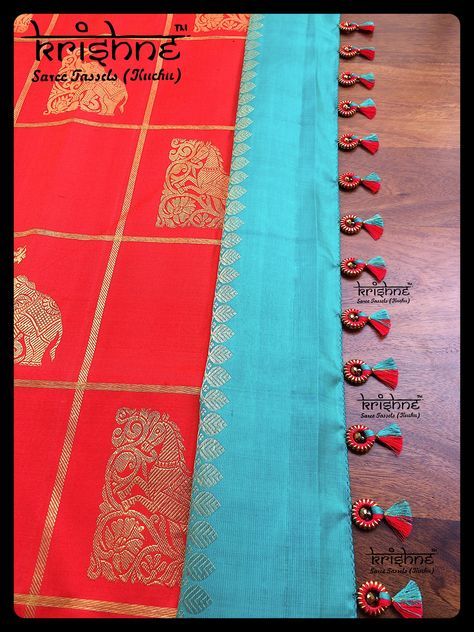 Latest Silk Saree Pallu Knots from Krishne Tassels