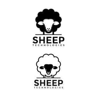 Sheep Logo, Farm Logo Design, Sheep Vector, Goat Logo, Barber Logo, Silhouette Logo, Fresh Logo, Logo Animal, Typographic Logo Design