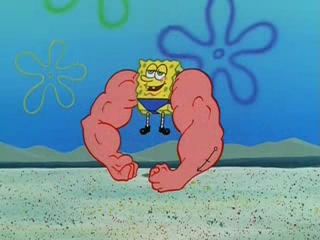 Didn't know he trained! #spongebob #muscle Pray For Forgiveness, Jose Canseco, Spongebob Patrick, Not Funny, Im Weak, Funny Post, Arm Day, Spongebob Memes, Funny Wallpaper