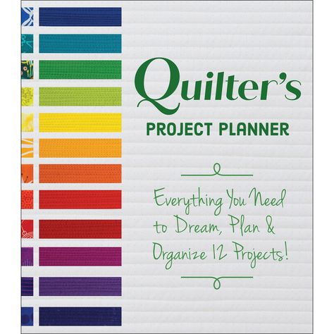 This is a beautiful, sturdy book that will make you WANT to organize your UFOs!! The PERFECT gift for a quilter. The pictures really don't do it justice, this book is 96 pages of beautifully organized & inspiring planning pages for 12 quilts. This planner is a helpful, convenient way to track projects both individually & in the context of larger goals. No dates, so you can start any time. Get inspired to start AND finish projects with project sheets, tracking logs, & beautiful quilt photos. Quilt Planner, Printable Fabric, Block Layout, Quilt In A Day, Manage Your Time, Planning And Organizing, Book Organization, Project Planner, Supply List