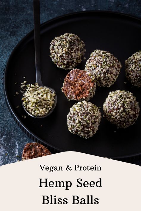 Healthy Meat Recipes, Speed Foods, Protein Bites, Bliss Balls, Hemp Seed, Linked In Profile, Quick Healthy, Hemp Seeds, Healthy Treats