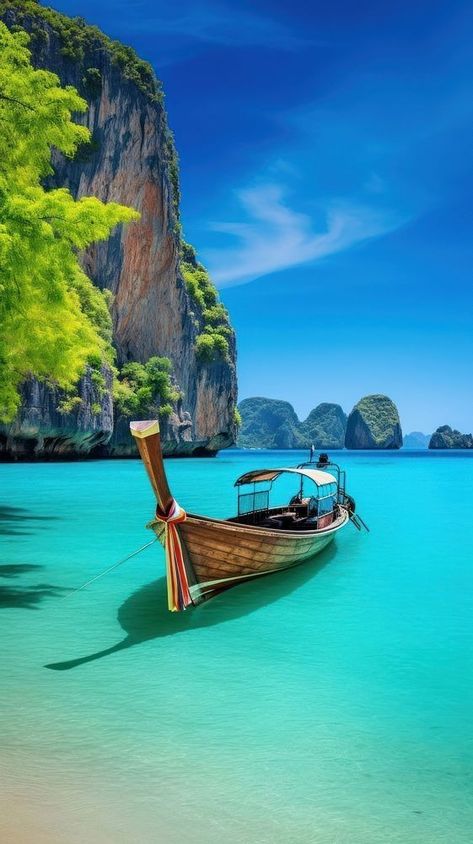 Thailand Background, Wallpaper Thailand, Love Wallpaper For Mobile, Paradise Places, Thailand Wallpaper, Pretty Nature Pictures, Thailand Tourism, Thailand Beach, Beautiful Ocean Pictures