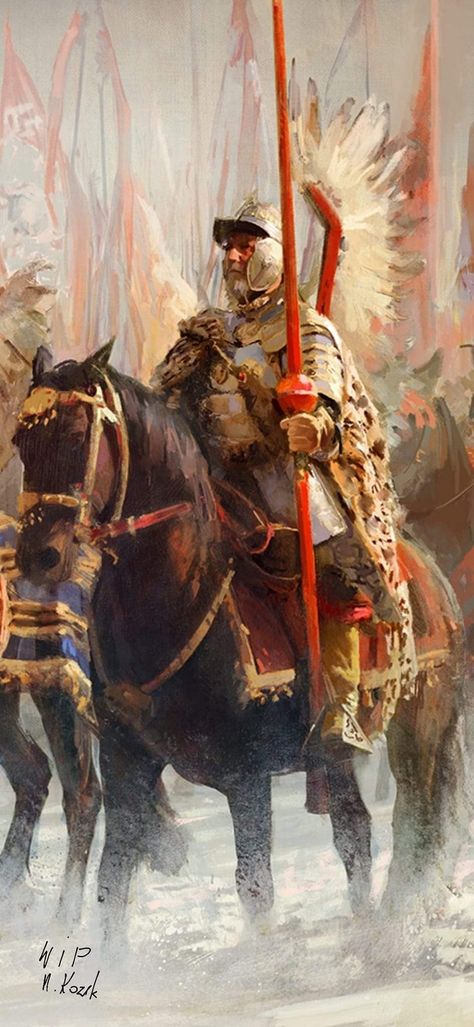 Polish winged hussars by Mariusz Kozik Polish Lithuanian Commonwealth, Slav Epic, Winged Hussar, Deadliest Warrior, Steampunk Armor, Polish Hussars, Polish Winged Hussars, Polish Style, Poland History