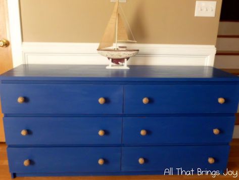 This loft storage hack is anything but ordinary - IKEA Hackers Malm 6 Drawer Dresser, Ikea Malm 6 Drawer Dresser, Diy Leather Drawer Pulls, Malm Hack, Annie Sloan Furniture, Painting Ikea Furniture, Campaign Dresser, Ikea Malm Dresser, Malm Dresser