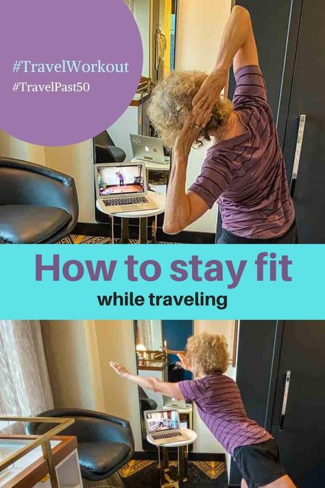 How To Stay Fit While Traveling Exercise While Traveling, Hotel Exercises Travel Workout, How To Eat Healthy While Traveling For Work, Healthy Eating While Traveling, Staying Fit While Pregnant, Traveling With Family, Fitness Hacks, Fitness Tips For Women, Healthy Travel