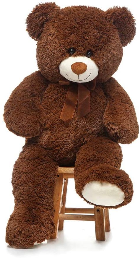 Amazon.com: CYBIL HOME Giant Teddy Bear Soft Plush Bear Stuffed Animal for Girlfriend Kids,Grey,35 Inches: Toys & Games Large Teddy Bear, Kids Teddy Bear, Big Teddy Bear, Big Teddy, Teddy Bear Images, Teddy Bear Wallpaper, Giant Teddy Bear, Giant Teddy, Pink Teddy Bear