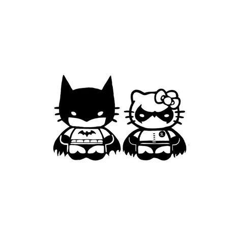 Batman And Catwoman Drawing Easy, Hello Kitty Kissing Batman, Batman And Hello Kitty Pfp, Spider Man Bf Hello Kitty Gf, Matching Pfp Couple Hello Kitty And Spider Man, Hello Kitty Bf And Gf, Hello Kitty And Batman Matching Pfp, Hello Kitty And Batman Couple, Hello Kitty And Her Bf