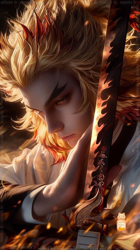 Flame Hashira, Anime Picture Hd, All Anime Characters, Cartoon Character Tattoos, Real Anime, Cool Anime Backgrounds, Demon King Anime, Real Art, Cool Anime Wallpapers