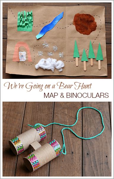 Binocular Craft, Bears Preschool, Story Retelling, Going On A Bear Hunt, Storytime Crafts, Popular Childrens Books, Bear Hunt, Map Crafts, Eyfs Activities