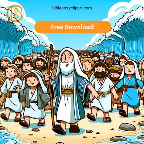 Moses and the Israelites crossing the Red Sea Red Sea Crossing Craft, Moses Crossing The Red Sea Craft, Red Sea Coloring Page, Moses Crossing The Red Sea, Zacchaeus Craft, Moses Parts The Red Sea, Moses And The Israelites, Moses And The Red Sea, Moses Red Sea