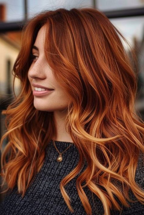 Dynamic Hair, Brown Hairs, Auburn Hair Color, Pretty Red Hair, Trendy Nail Designs, Layered Hair With Bangs, Hair Color Auburn, Mixed Hair, Trendy Nail