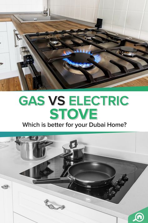 electric or gas stove for your Dubai home Best Electric Stove Appliances, Gas Vs Electric Stove, Electric Kitchen Stove, Stove Top Island, Electric Stove Top, Glossy Kitchen, Stove Installation, Dubai Home, New Kitchen Gadgets