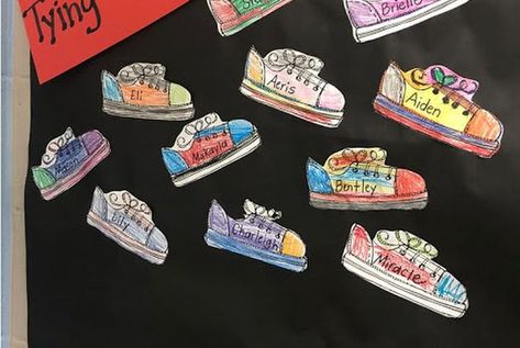 Shoe-Tying Club Shoe Tying Club, Shoe Tying Club Bulletin Board, Shoe Tying Activities, Learn To Tie Shoes Teaching, Shoe Tying, Education Post, Letter To Parents, An Education, Tie Shoes