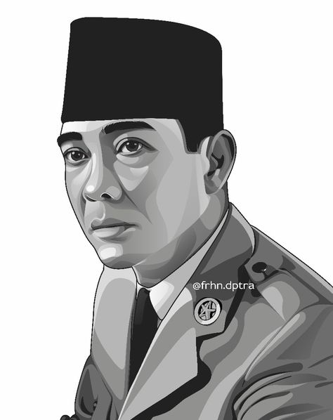 Vector Art • Dr. Ir. Soekarno Bung Karno Art, Soekarno Vector, Pahlawan Nasional, Bung Karno, Art Drawings Sketches Simple, Art Drawings Sketches, Drawing Sketches, Art Style, Vector Art