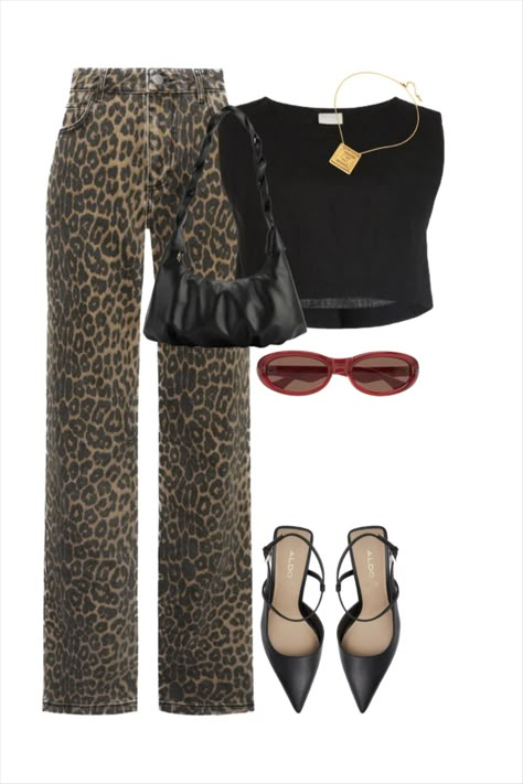 curatedfitss's Going out Collection on LTK Cheetah Inspired Outfit, Cheetah Print Outfits Aesthetic, Cheetah Jeans Outfit, Leopard Jeans Outfit 2024, Leopard Print Jeans Outfit, Cheetah Print Aesthetic, Print Jeans Outfit, Leopard Jeans Outfit, Cheetah Print Outfit