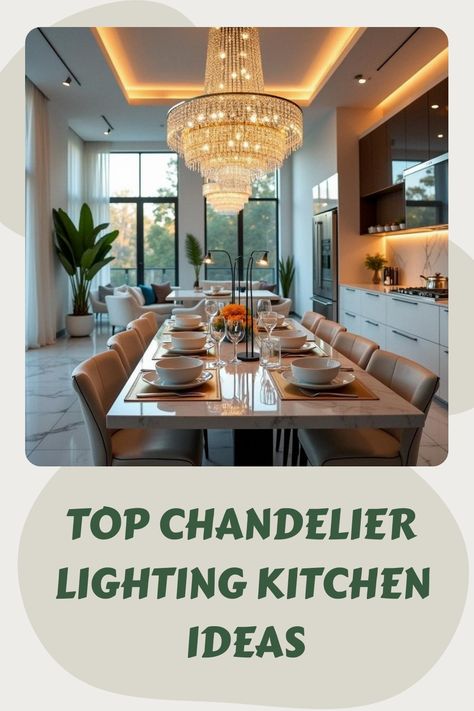 Dining table chandelier