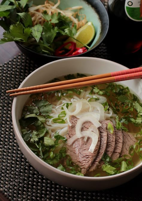 Authentic Pho Recipe, Authentic Pho, Pho Soup Recipe, Food Composition, Pho Noodles, Pho Recipe, Pho Soup, Viet Food, Vietnam Food