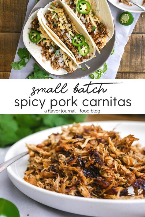 Pork Carnitas Recipe, Carnitas Recipe, Pork Carnitas, Recipes Yummy, Foreign Food, Spicy Pork, Chopping Block, Batch Cooking, Slow Cooking