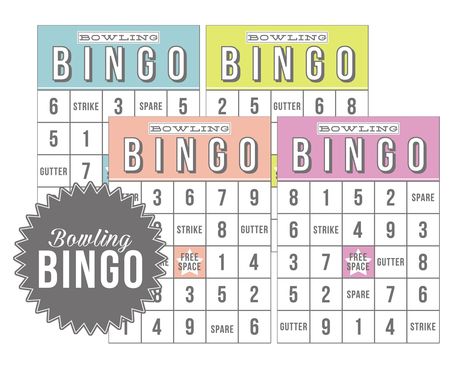 Bowling Bingo | Such a fun game for the kids to play while they wait for their turn!! Free printable!