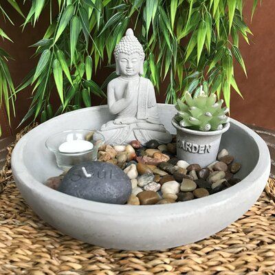 Miniature Zen Garden Ideas, Buddha Zen Garden, Dhyana Mudra, Miniature Zen Garden, Tattoo Plant, Deco Zen, Mini Zen Garden, Buddha Garden, Zen Garden Design