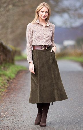 Winter Skirts, Cord Skirt, Skirts Summer, Country Shop, Winter Skirt, Town And Country, Summer Winter, Laura Ashley, Kilt