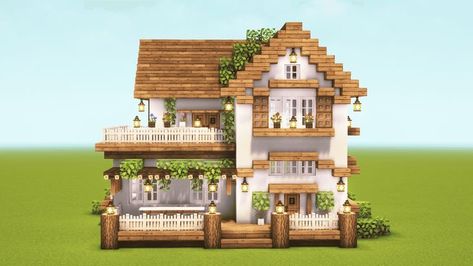 Minecraft Filipino House, Minecraft Inner House Ideas, Minecraft Pale Oak, Minecraft Houses Tiny, Two Person Minecraft House, Minecraft Clay House, White Minecraft House, Minecraft Seaside House, Minecraft 2 Player House