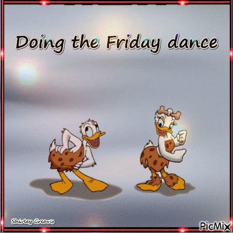 Friday dance Happy Friday Gif, Happy Friday Dance, Happy Friday Pictures, Friday Gif, Friday Yay, Tgif Funny, Friday Dance, Weekend Messages, Cartoon Dance