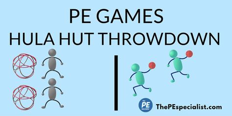 PE Games – Hula Hut Throwdown Christmas Workouts, Character Education Bulletin Boards, Kids Exercise Activities, Teamwork Games, Pediatric Pt, Elementary Pe, Pe Activities, Pe Class, Pe Games