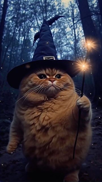 Cat Wizard, Witchcraft Halloween, Wizard Cat, Cat Movie, Animal Caricature, Magic Cat, Fantasy Design, Warrior Cat